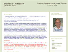 Tablet Screenshot of irascibleprofessor.com